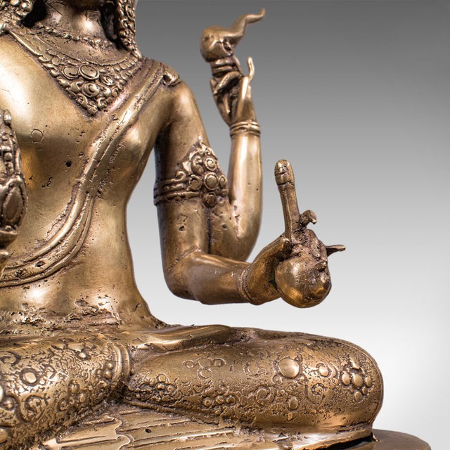 Antique Dattatreya Figure, Balinese, Bronze, Religious Icon, Hinduism, Victorian For Sale - Image 11 of 12