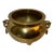 Early 20th Century Brass Cauldron Planter With Brass Rings & Asian Tengu Heads For Sale