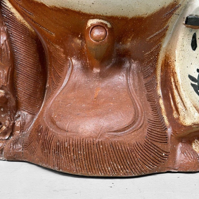 Ceramic Shigaraki Tanuki Sculpture, Japan, 1960s For Sale - Image 7 of 18