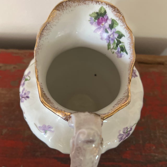 Ceramic Antique Floral Patterned Lamberton Works Pitcher For Sale - Image 7 of 11