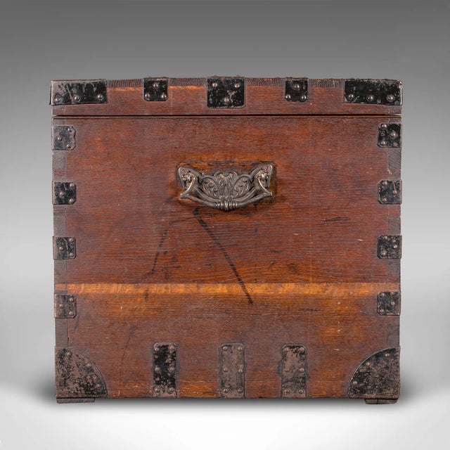 1880's Antique Fitted Silver Chest For Sale - Image 4 of 12