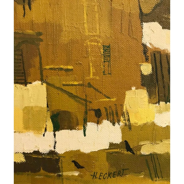 Hans Eckert, Antediluvien, Oil on Canvas For Sale - Image 3 of 7