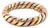 Mid 20th Century Bvlgari Tubogas 18k Tri-Color Gold Band Ring Size 6.5 For Sale