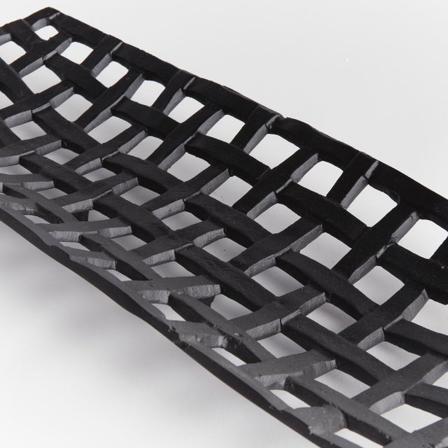 This tray is gorgeous as a centerpiece, or to hold a large vase or sculpture. The , open weave, design is masterfully...