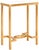 The shimmering antique gold leaf finish that adorns this classic end table makes it a designer favorite. it's softly...