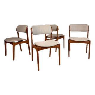 Teak Chairs by Erik Buch, 1960s, Set of 4 For Sale