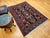 Black Antique Persian Malayer Rug, Hand-Knotted Wool, Geometric Pattern, 5x7, Navy and Green For Sale - Image 8 of 16