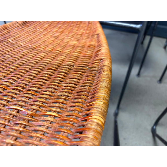 1960s Wicker Chairs from Frederick Weinberg, 1960s, Set of 6 For Sale - Image 5 of 10