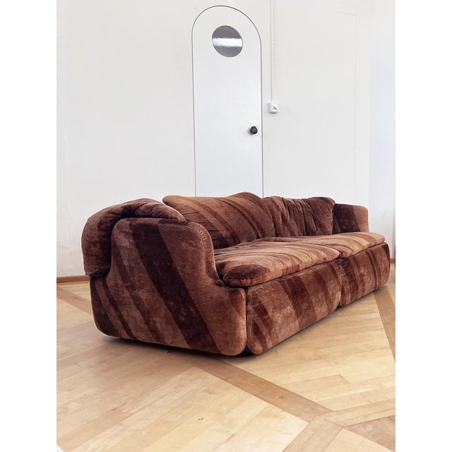 Vintage Italian Two-Seater Sofa by Alberto Rosselli for Saporiti, 1970s For Sale - Image 13 of 15
