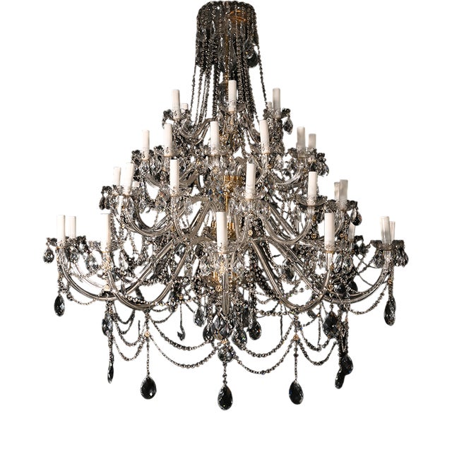 Thirty-Eight Light Chandelier, 1950s For Sale