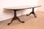 Baker Furniture Company 19th Century Antique Georgian Carved Mahogany Double Pedestal Extension Dining Table, Newly Refinished For Sale - Image 4 of 13