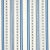 Sample- Schumacher Dakota Stripe Fabric in Blue For Sale