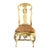 18th C. Italian Baroque Parcel Gilt Side Chair For Sale