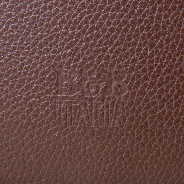 Large Dark Brown Leather Harry Ottoman from B&b Italia For Sale - Image 6 of 10
