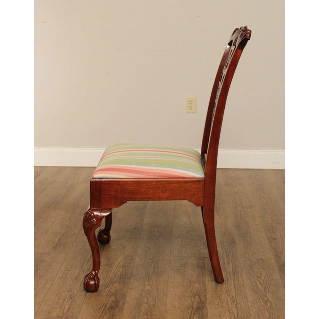 Chippendale Style Carved Mahogany Dining Chairs - Set of 10 For Sale - Image 9 of 13