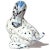 Murano Vintage Murano Archimede Seguso Black White Italian Art Glass Baby Duck Bird Figurine Sculpture For Sale - Image 4 of 7