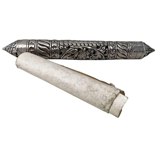 Metal Antique Metal Scroll Document Holder, Circa 1900 For Sale - Image 7 of 7