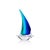 Transitional Marisol 2-Piece Assorted Set Decorative Glass Sailboats, 8" For Sale - Image 3 of 8