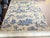 1980s Vintage Approximately 10 Yards of Cream and Blue Toile Fabric. For Sale - Image 5 of 6
