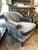 Lee Industries Blue Mohair Arm Chair For Sale - Image 4 of 8