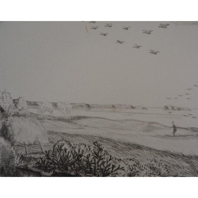 Jean-Emile Laboureur, The Cottage by the Sea, 1928, Original Etching For Sale - Image 4 of 8