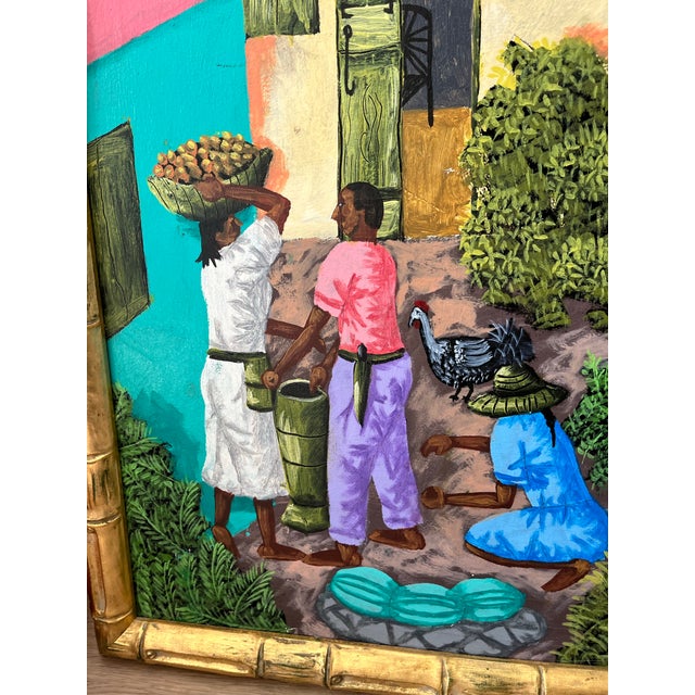 Late 20th Century Monumental Original Oil Painting by l.y. Alaby, 73” × 50”, Framed For Sale - Image 4 of 7