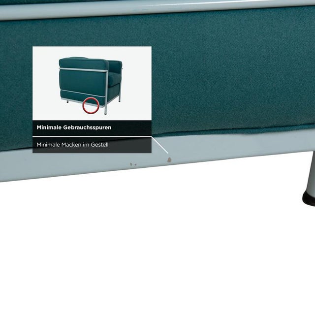 LC 2 Fabric Chairs by Le Corbusier for Cassina, Set of 2 For Sale - Image 12 of 18