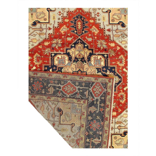 Traditional 2020s Fine Hand Knotted Persian Serapi Design For Sale - Image 3 of 4