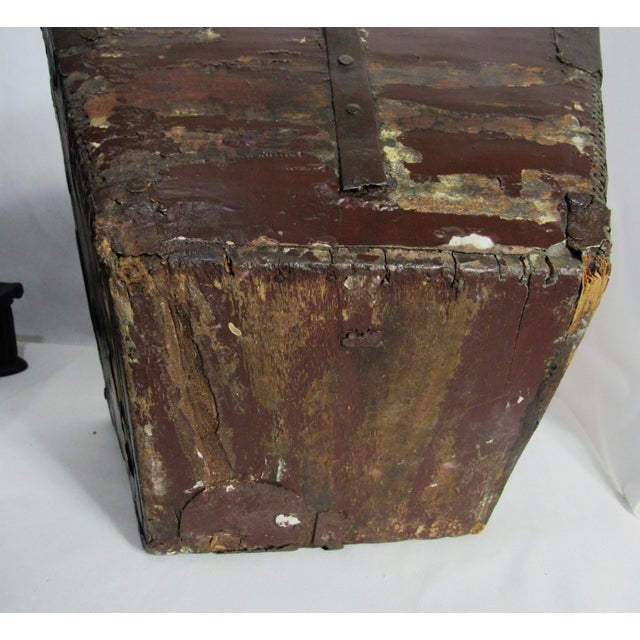 Rustic Antique Chinese Rice Wedding Bucket Wood Basket For Sale - Image 9 of 14