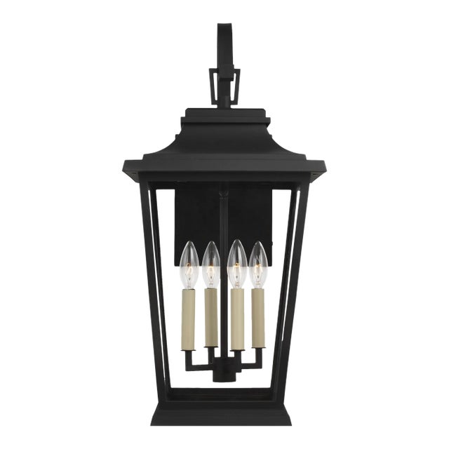 Sean Lavin by Visual Comfort Studio Warren Large Lantern, Textured Black For Sale