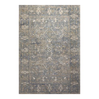 Chris Loves Julia x Loloi Rosemarie Sand / Lagoon 11'-6" x 15'-6" Area Rug For Sale