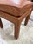 1970s Pair of Vintage Leather Ottomans in Caramel Brown For Sale - Image 5 of 6