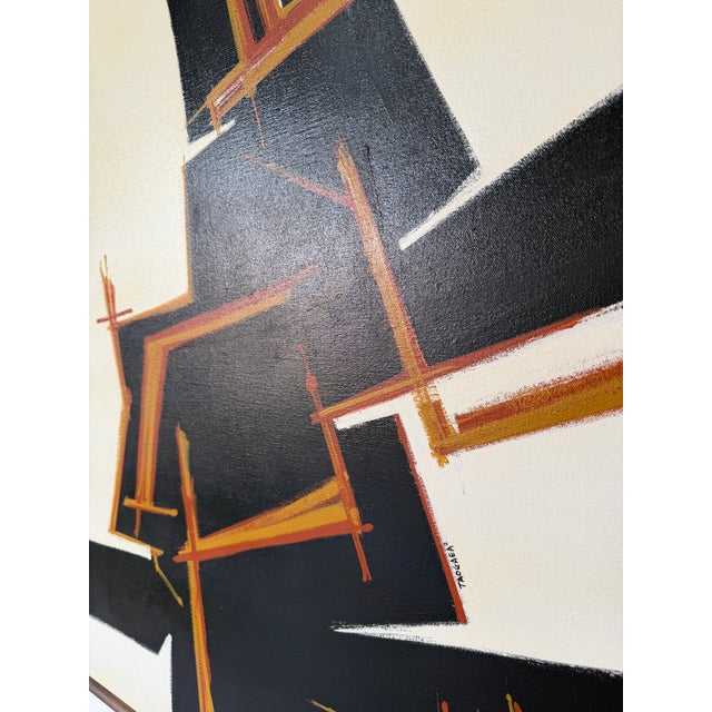 Taogaea (Eddie Powell, 1938–2012) Abstract Expressionist Oil Painting on Canvas - Framed For Sale - Image 13 of 15