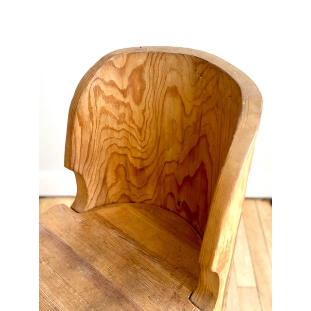 Mid 19th Century Antique 'Kubbestol' Trunk Chair For Sale - Image 5 of 7