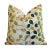 2020s Contemporary Modern Velvety Chenille Botanical Branches of Leaves Feather/Down Pillow 20” Square For Sale - Image 5 of 5