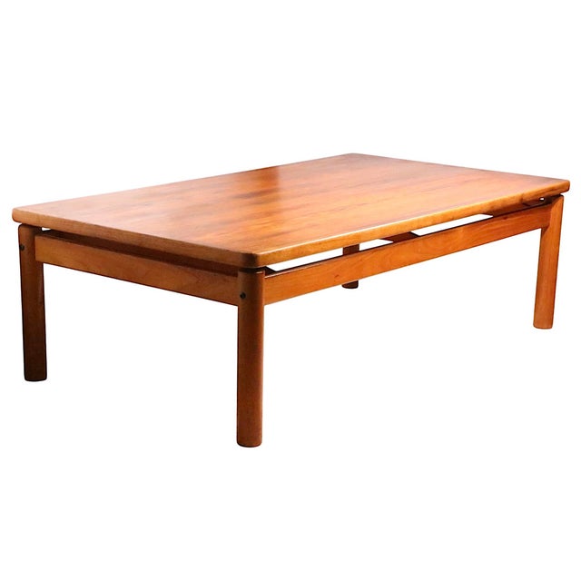 Falster, Denmark Mid Century Danish Modern Teak Coffee Table by Trioch 1978 For Sale - Image 4 of 13
