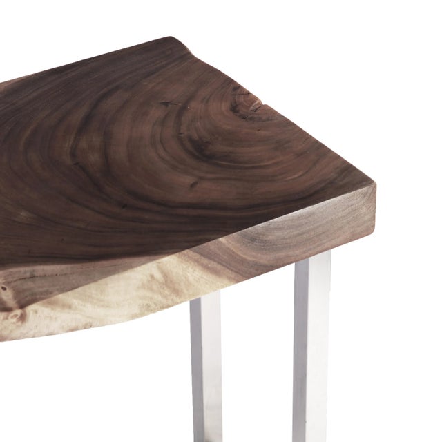 2010s Organic Modern Rippling Rain Drops Console Table For Sale - Image 5 of 6