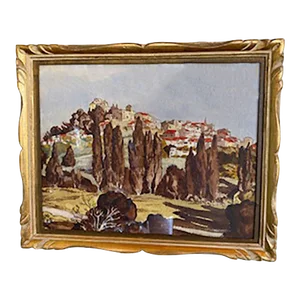 Antique French Watercolor