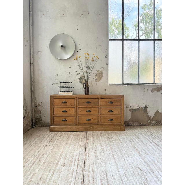 Pine Craft Cabinet with Drawers, 1950s For Sale - Image 8 of 18