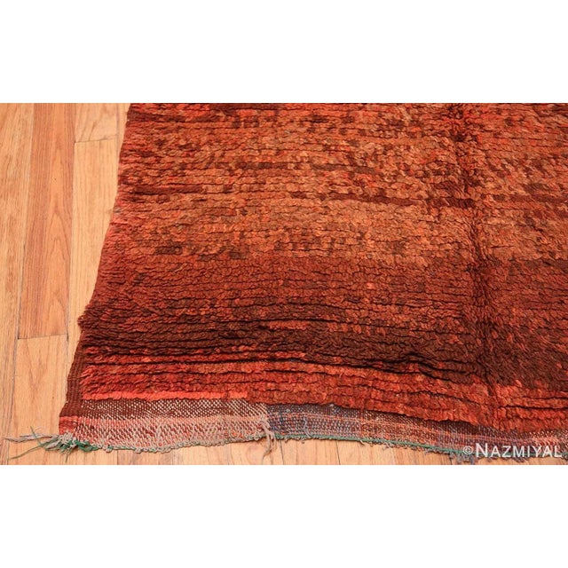 Nazmiyal Collection Vintage Abstract Design Moroccan Berber Runner Rug For Sale - Image 4 of 7