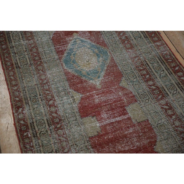 Antique Distressed Serbend Rug Runner - 3'1" x 11'10" For Sale - Image 9 of 10