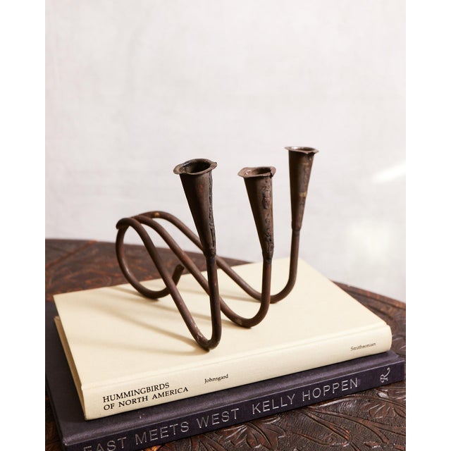 Black Spanish Revival Taper Candle Holder For Sale - Image 8 of 10