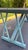 1920s Vintage American Folding Dining Table in Blue Paint For Sale - Image 5 of 7
