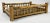 Wood Vintage Scorched Rattan Split Reed Railed Tray For Sale - Image 7 of 10