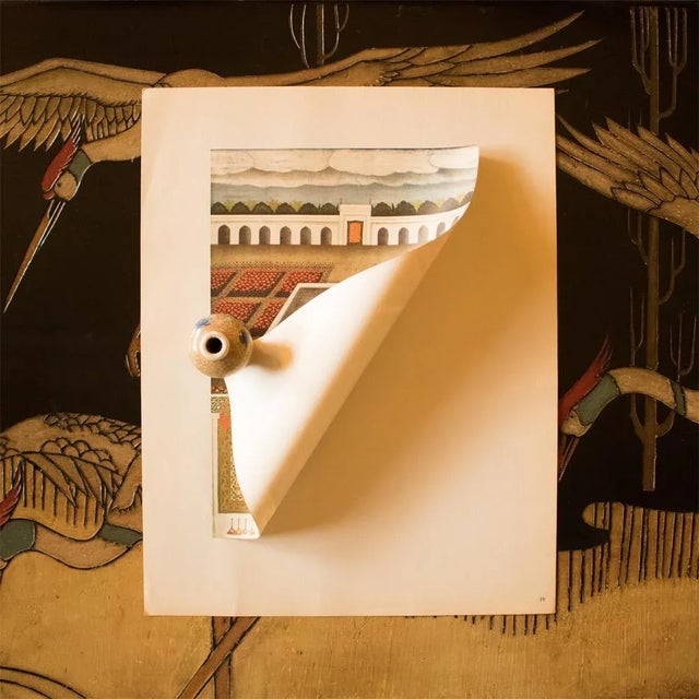 1950 Prince Sayyid Niyaz Khan byRai Bitchitr , Gold-Leafed Offset Lithograph For Sale - Image 9 of 13