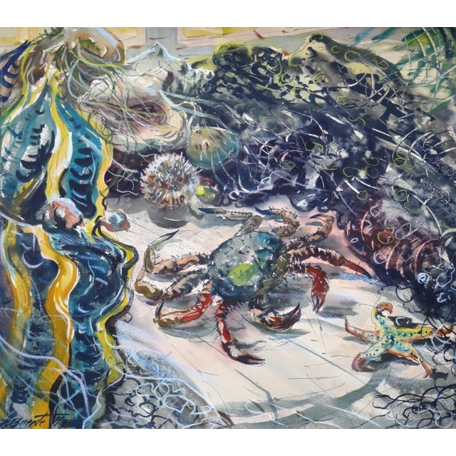 Janis Brekte, Crab, 1971, Watercolor on Paper For Sale - Image 10 of 10