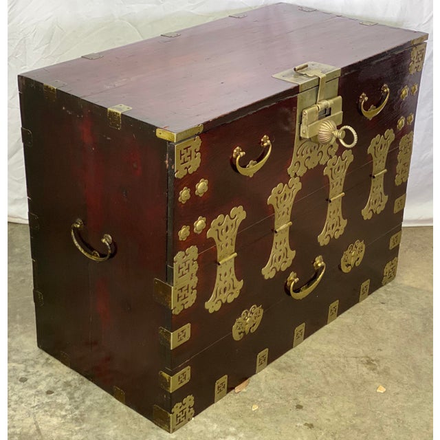 Antique Korean Bandaji Blanket Chest/Trunk Chairish