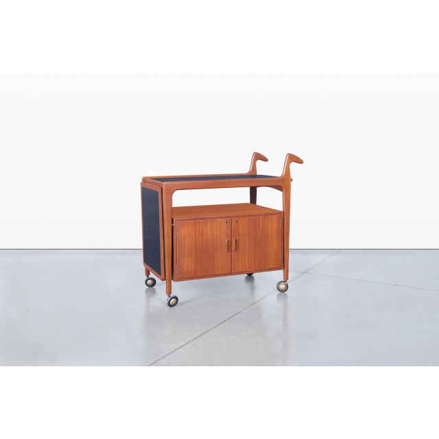 Sienna 1960s Danish Modern Teak Extendable Bart Cart by Falster Mobelfabrik For Sale - Image 8 of 15