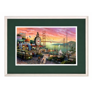 Signed & Numbered Ken Shotwell “Sunset in San Francisco” Framed Seriolithograph For Sale