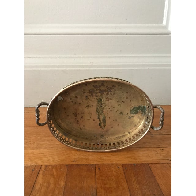 Truly Stunning! This unusual, high-design brass Tray is sure to be a conversation starter. Dating from the late 19th or...